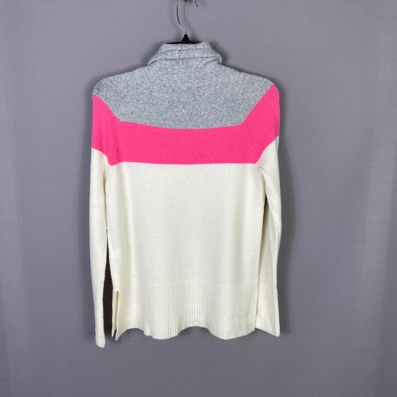 Court & Rowe Belle Noel Color Block Turtleneck Sweater In Silver Heather… - Picture 6 of 11